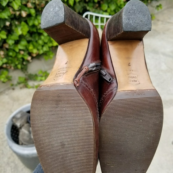 Ferragamo Knee High Oxford Wingtip Boots - Picture 5 of 6